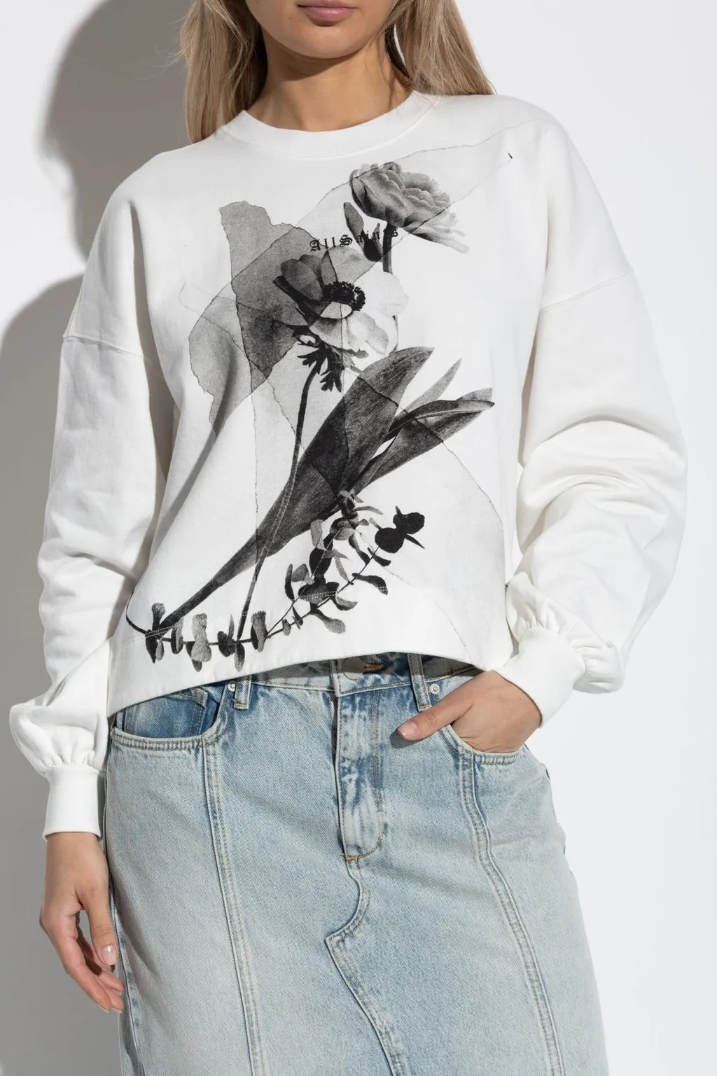 Floral Print Sweater