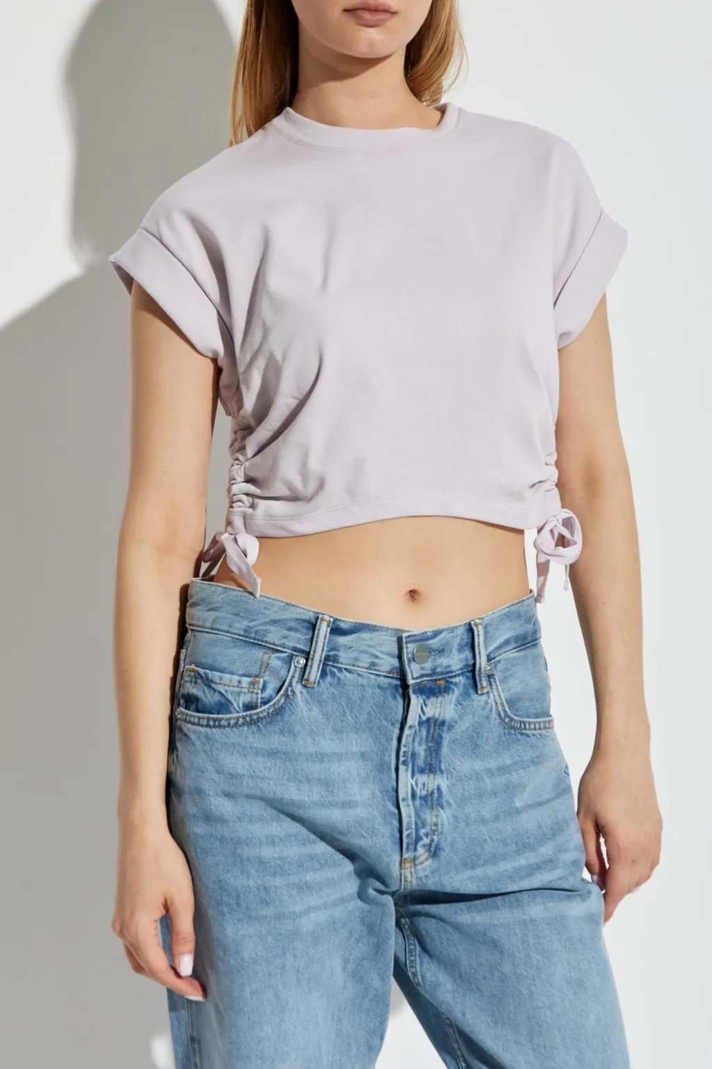 Ruched Tie-Side Top