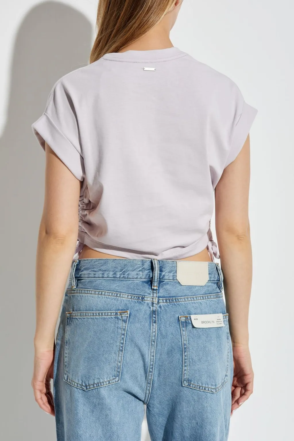 Ruched Tie-Side Top