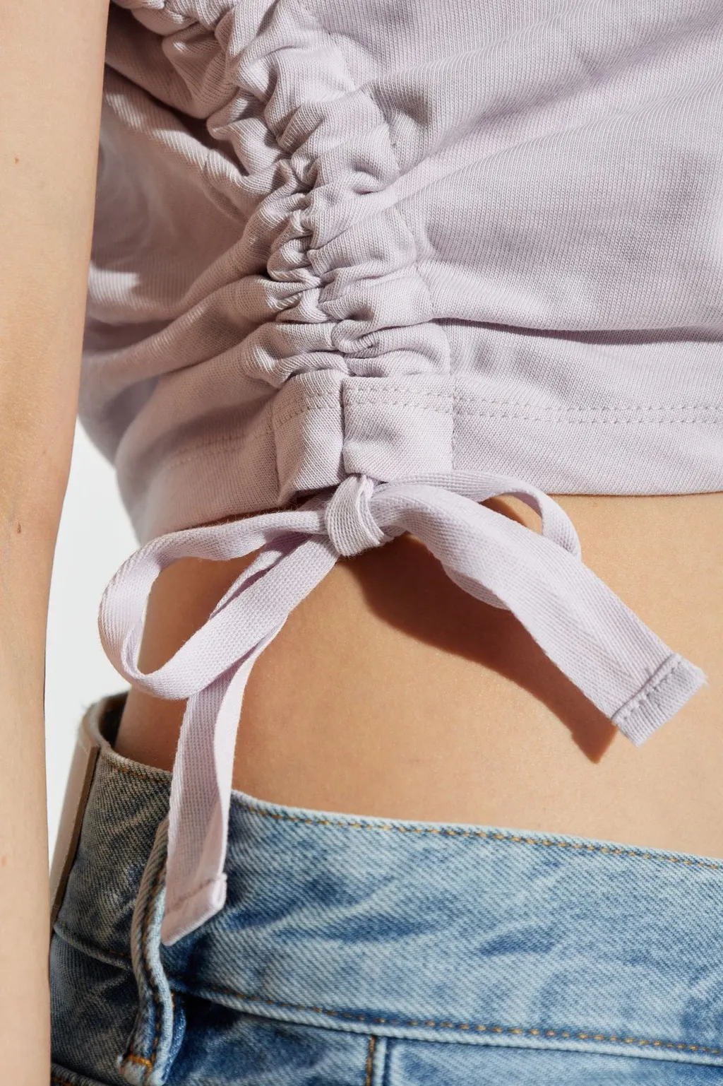 Ruched Tie-Side Top