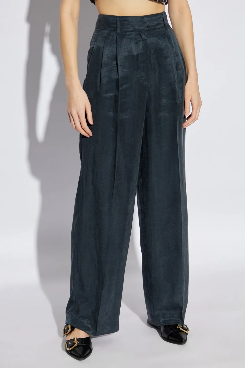 Tailored Wide-Leg Pants