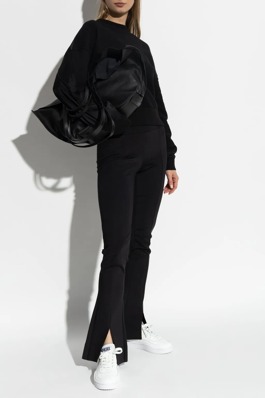 Flared High-Waist Pants
