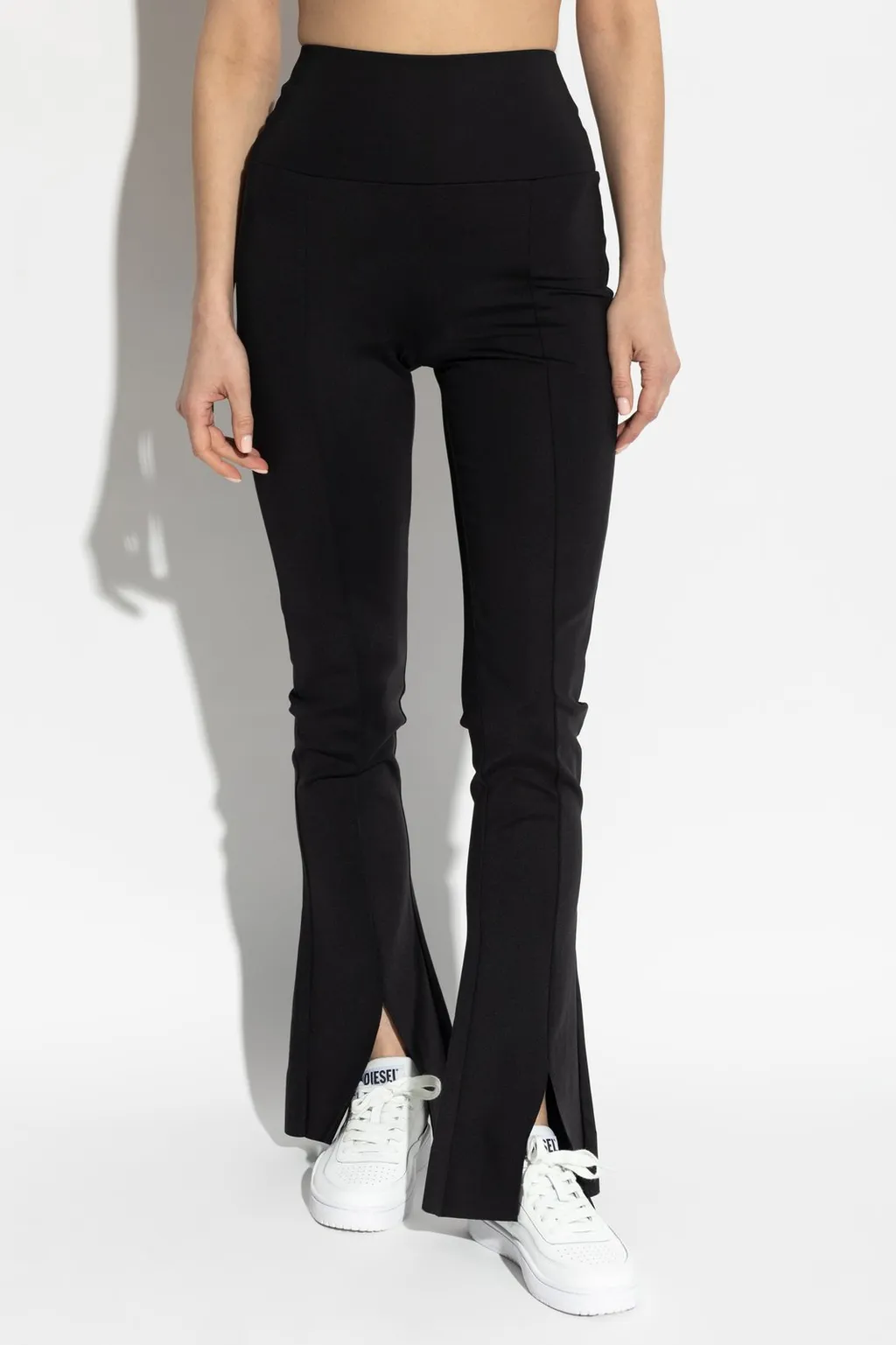 Flared High-Waist Pants