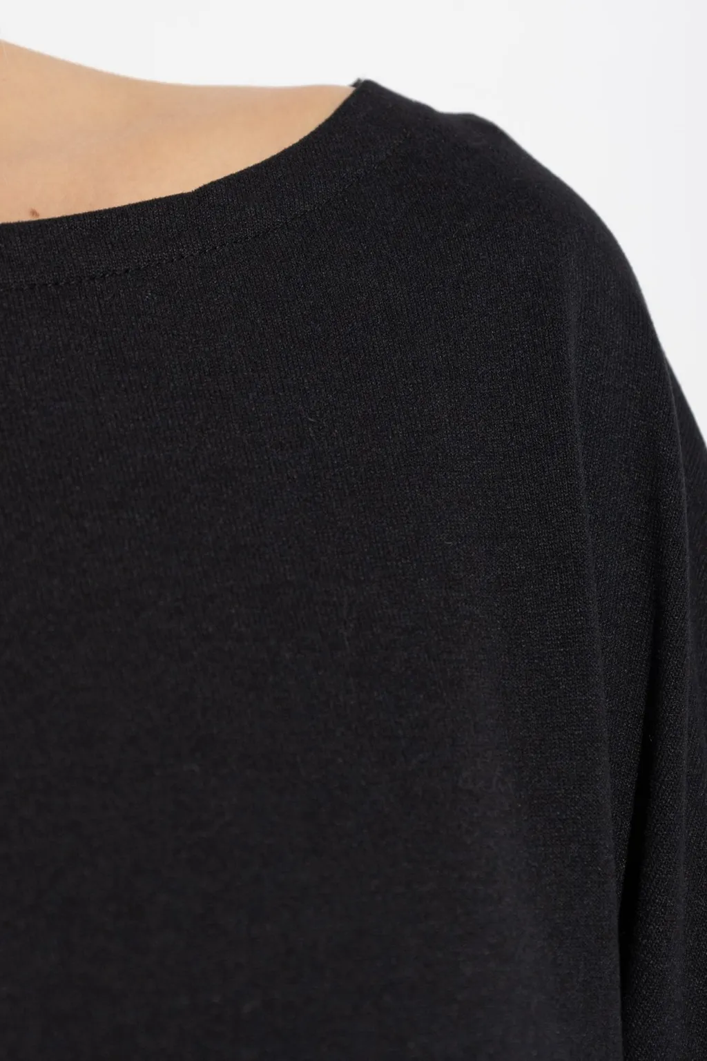 Relaxed Fit Boat Neck Top