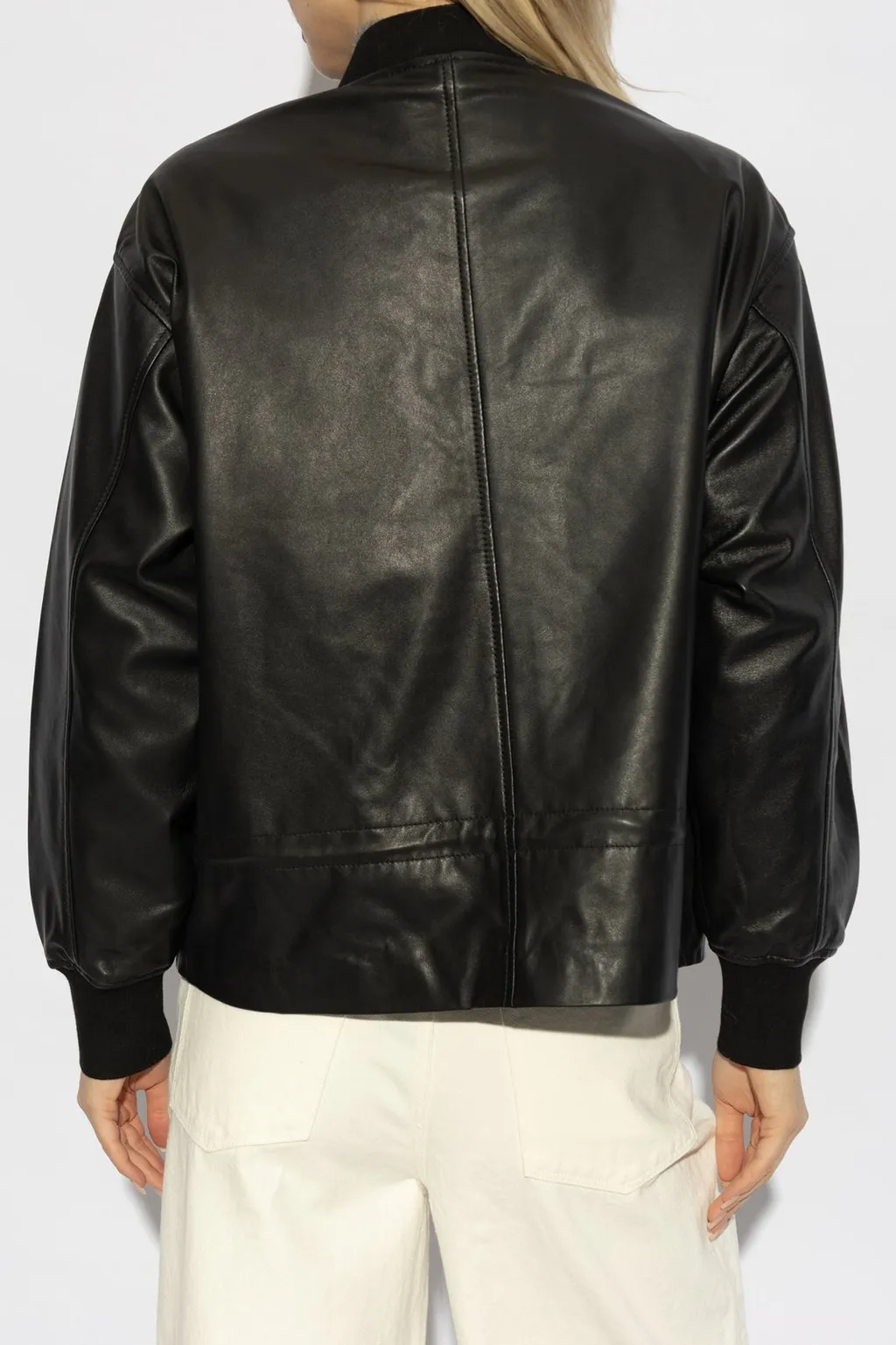 Quilted Panel Bomber Jacket