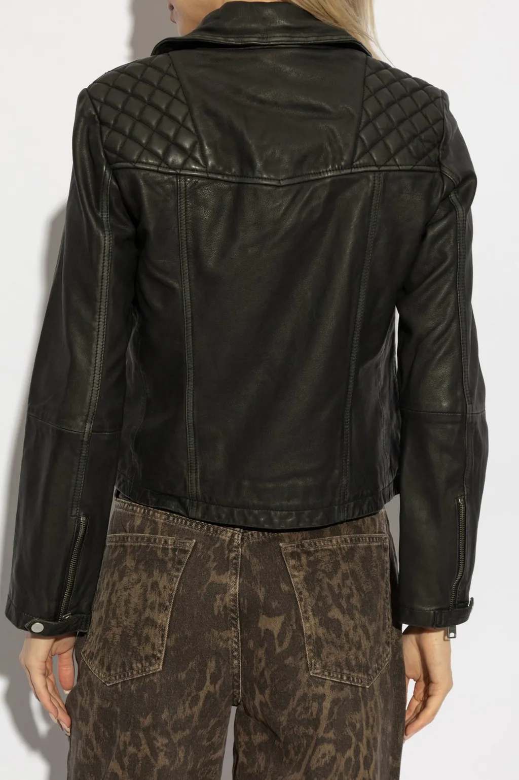 Quilted Biker Jacket