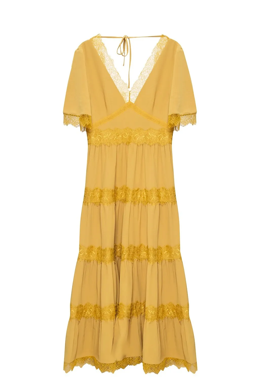 Lace Detail Maxi Dress