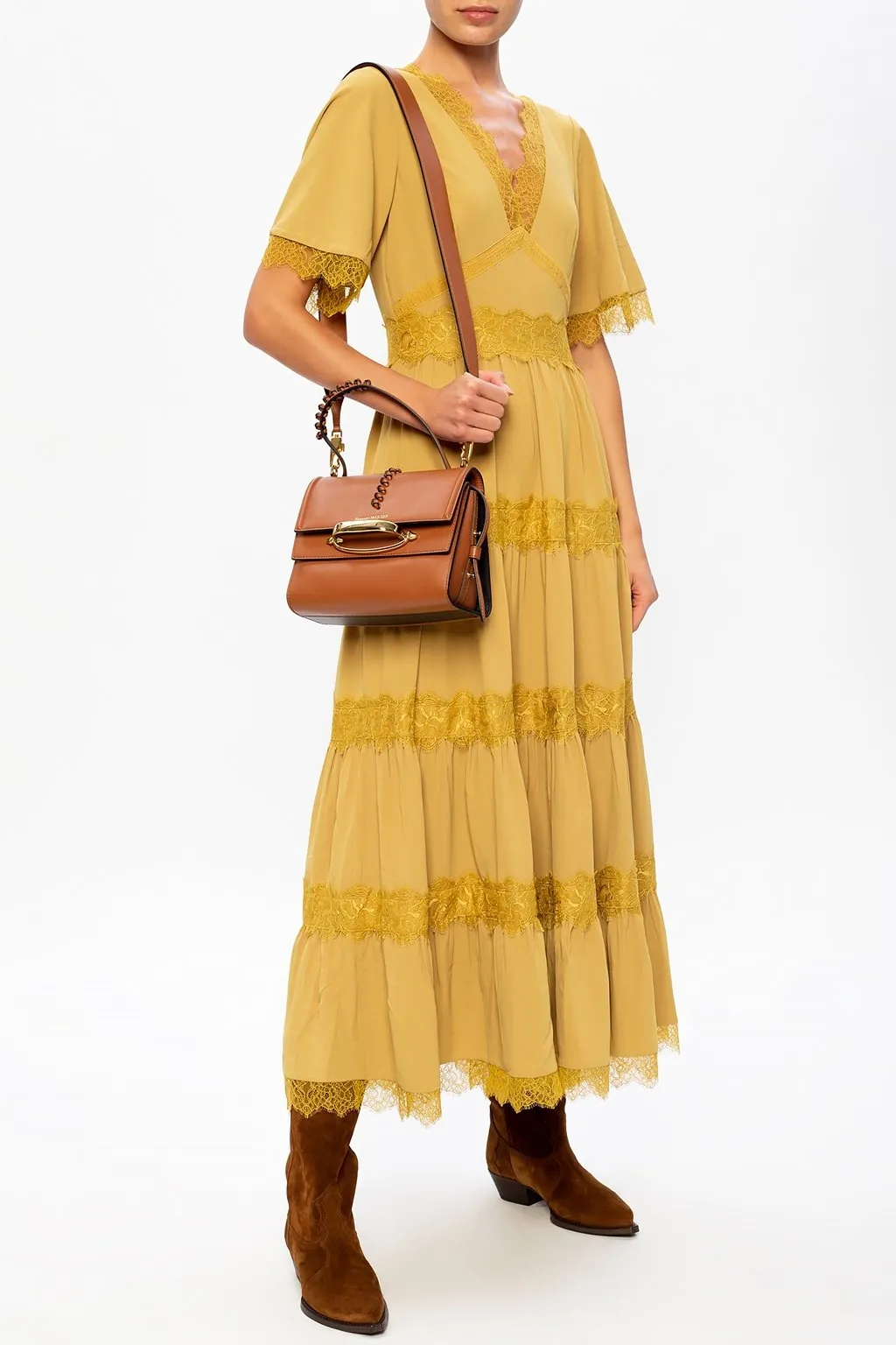 Lace Detail Maxi Dress