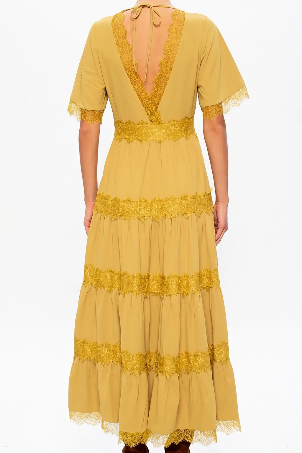 Lace Detail Maxi Dress