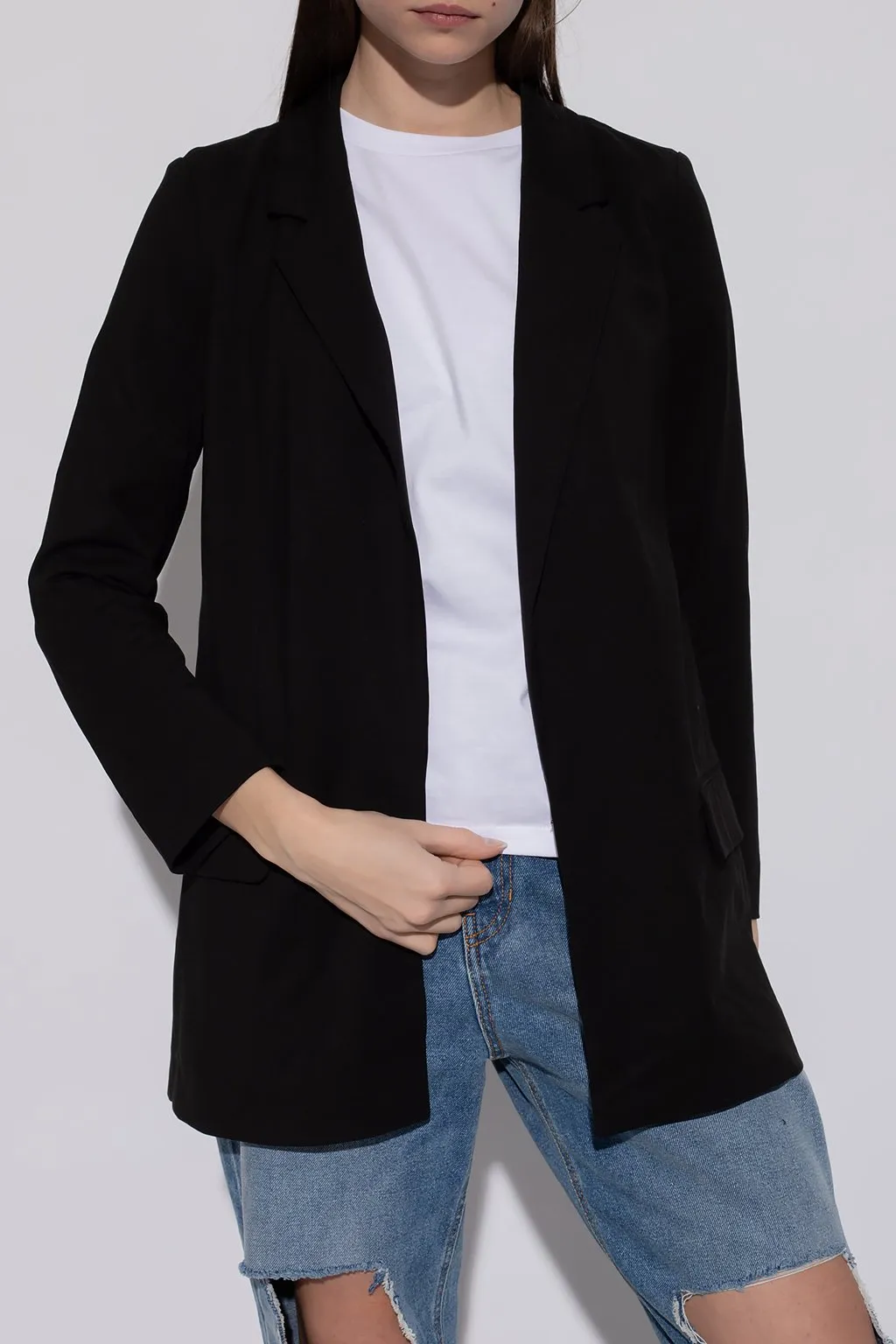 Tailored Open Front Blazer
