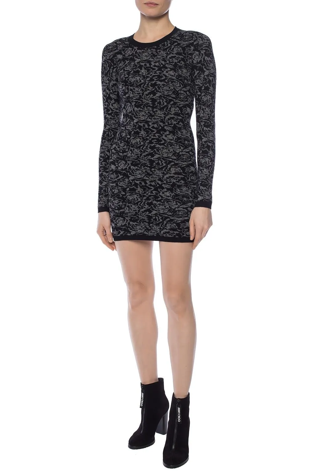 Textured Knit Mini Dress