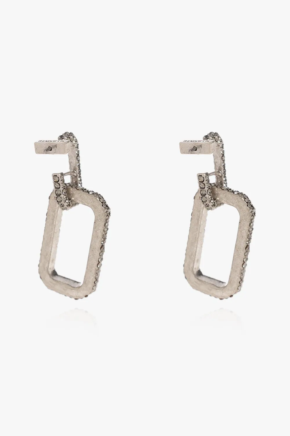 Geometric Crystal Drop Earrings
