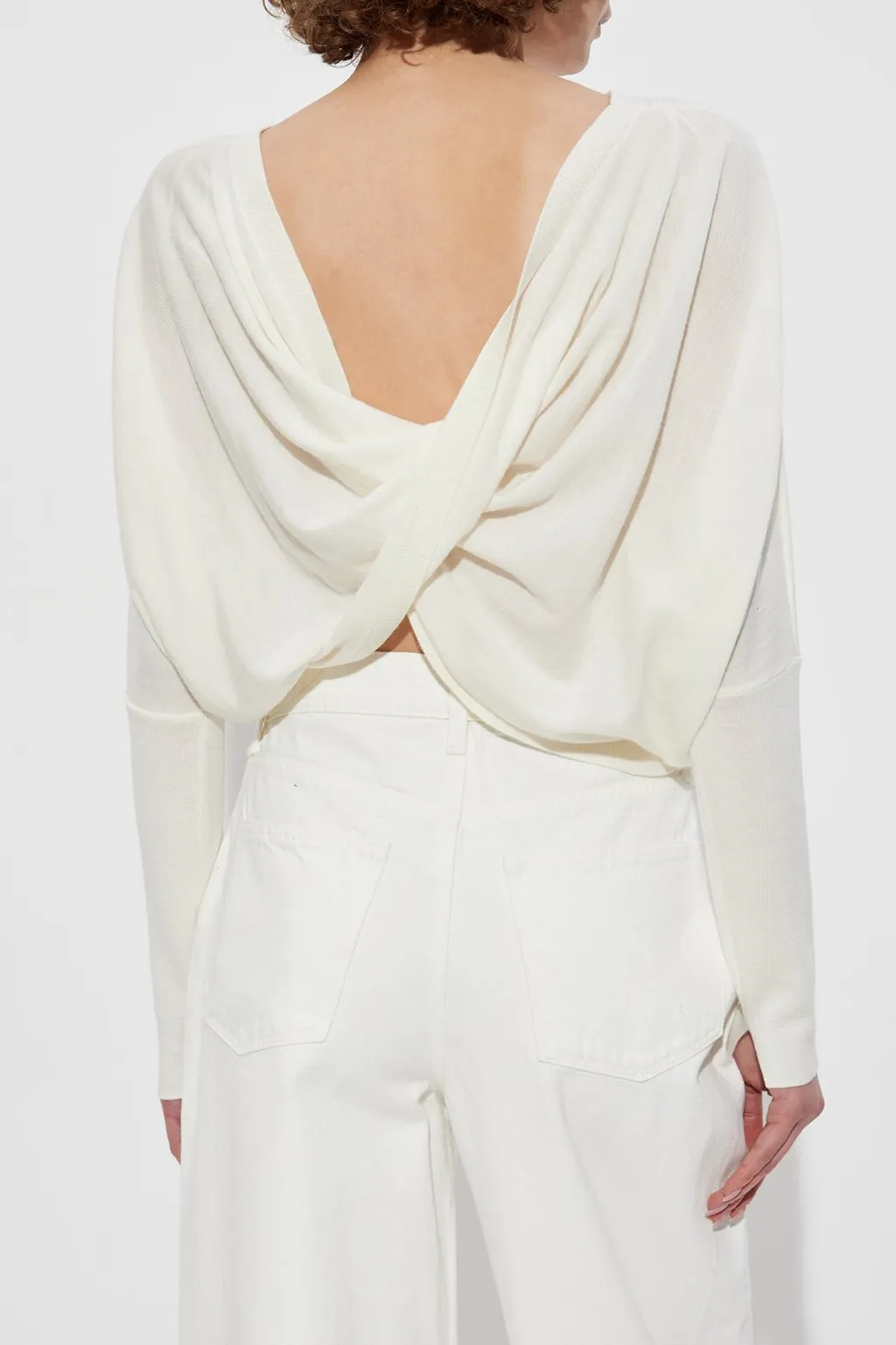 Draped Knit Sweater