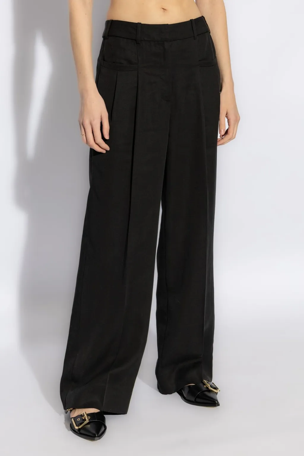 Tailored Wide-Leg Pants