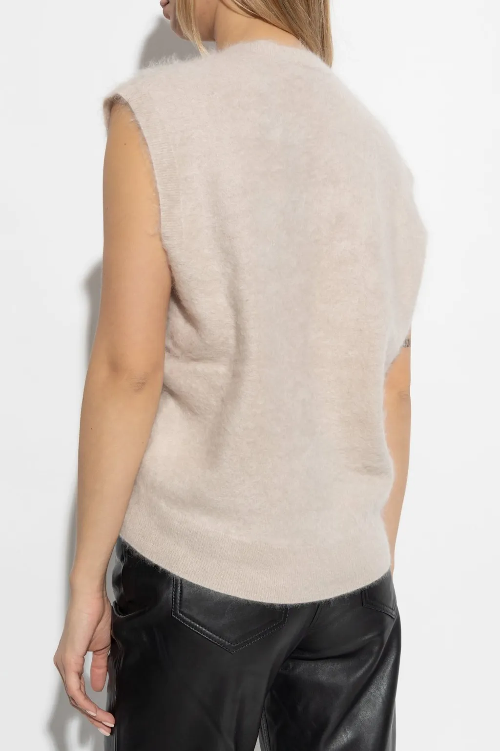 Classic V-Neck Sleeveless Coat