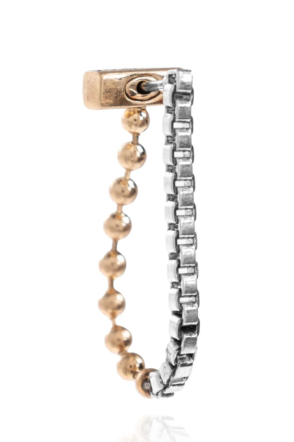 Modern Chain Hoop Earrings