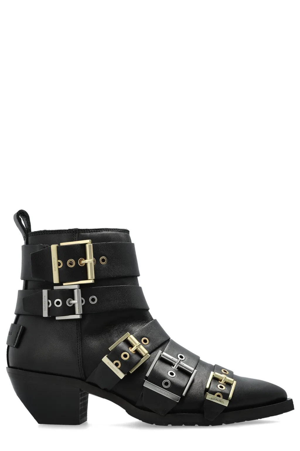 Triple Buckle Ankle Boots