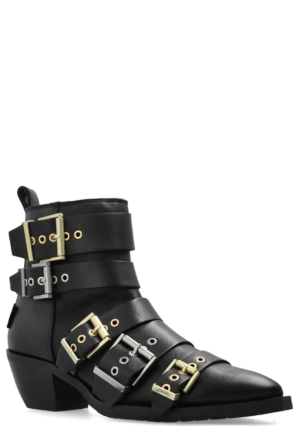 Triple Buckle Ankle Boots