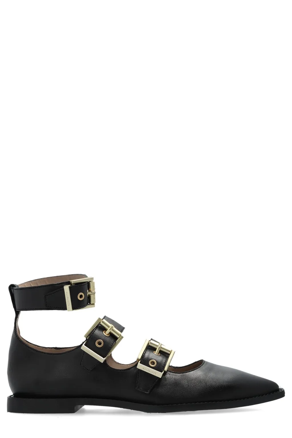 Buckle Detail Flat Shoes