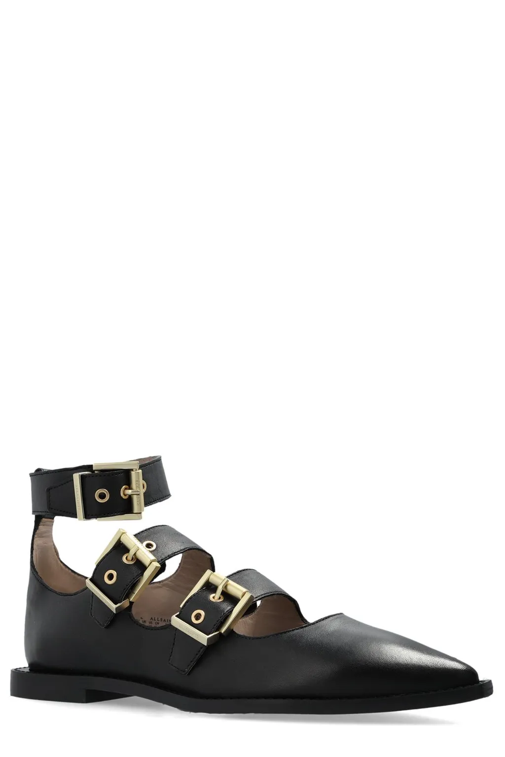 Buckle Detail Flat Shoes