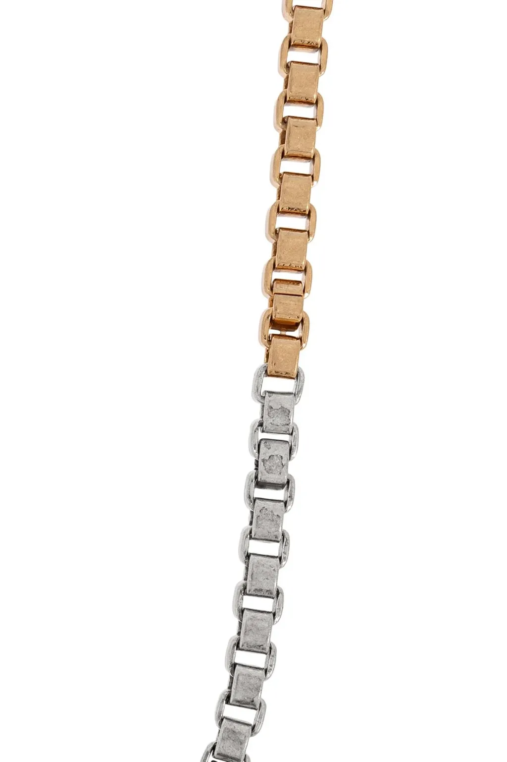 Dual Tone Box Chain Necklace