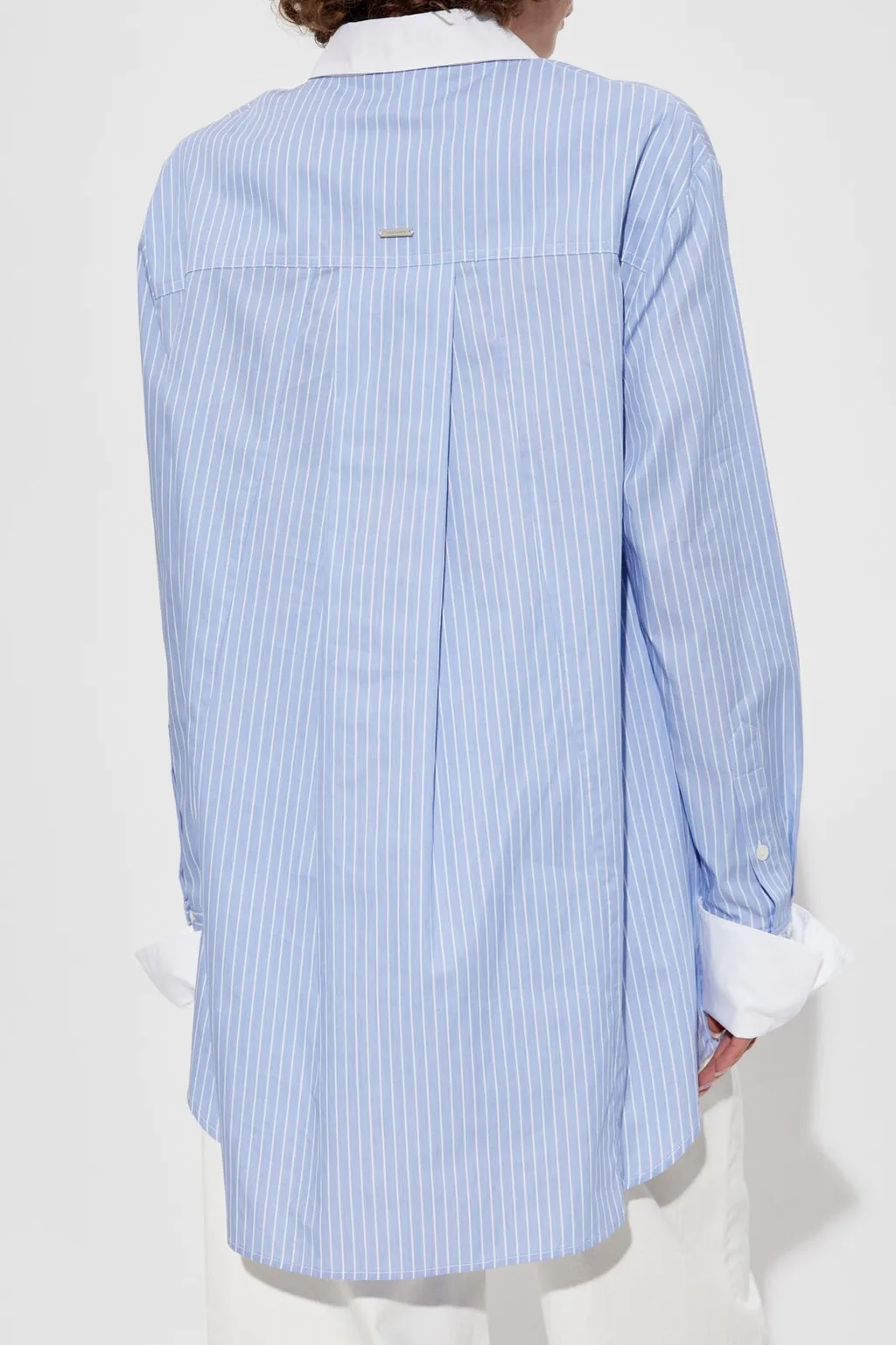 Striped Oversized Shirt Dress