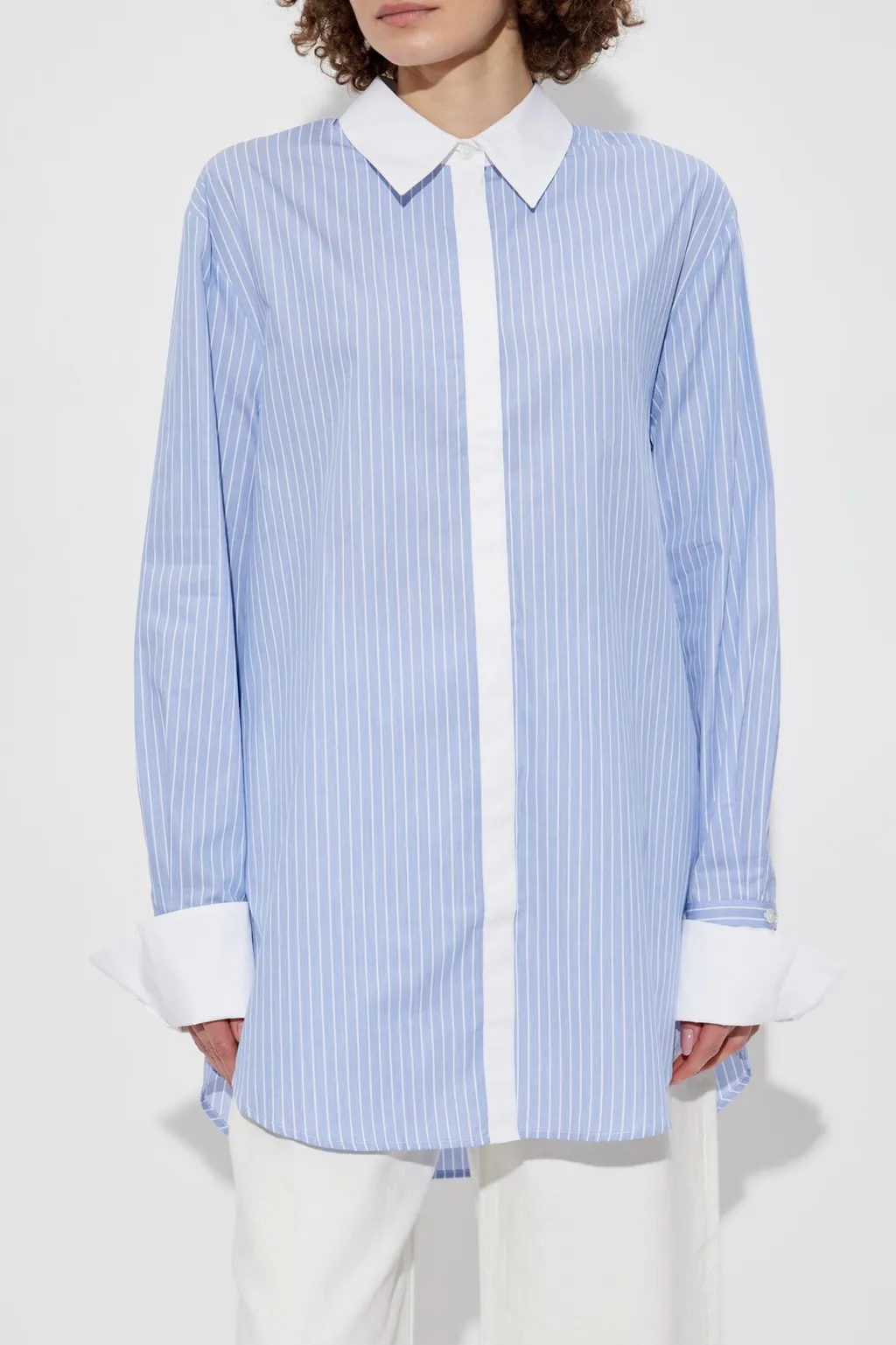 Striped Oversized Shirt Dress