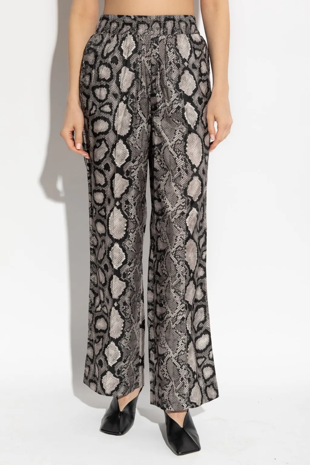 Relaxed Fit Patterned Pants
