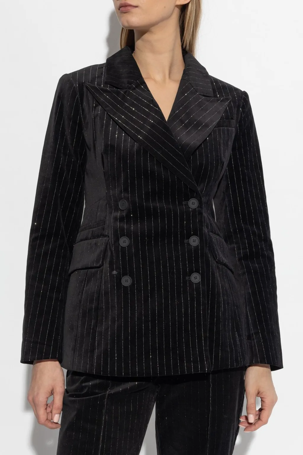 Tailored Pinstripe Blazer Jacket