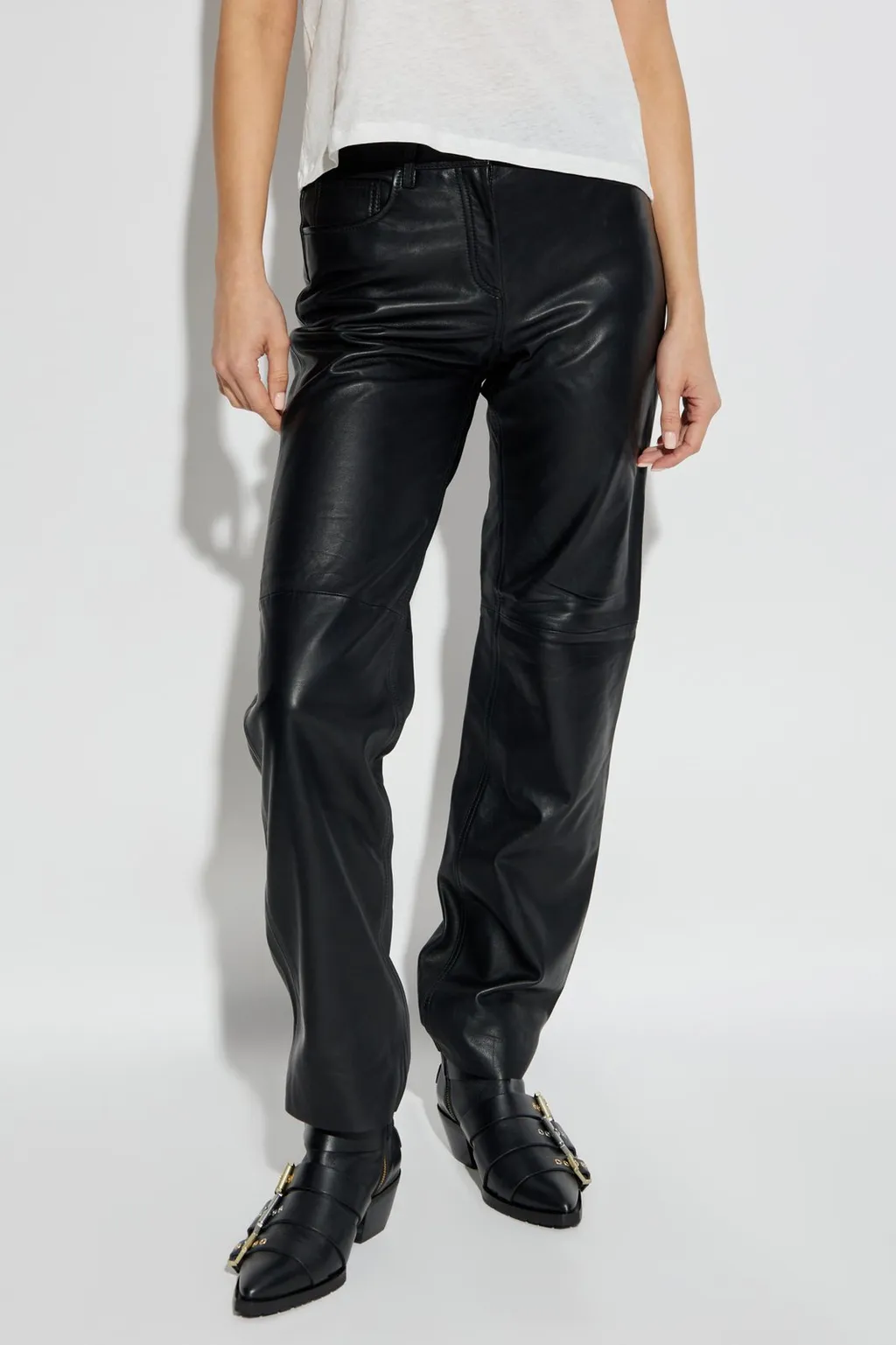 Tailored Straight-Leg Pants