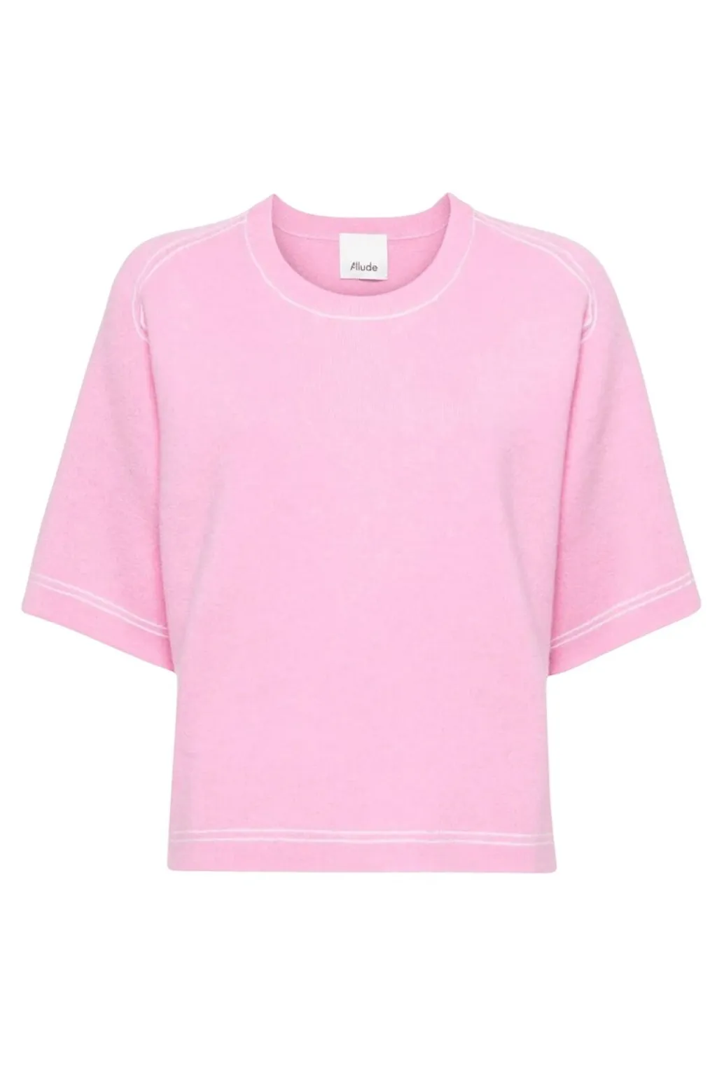 Contrast Trim Crewneck Knitted Top