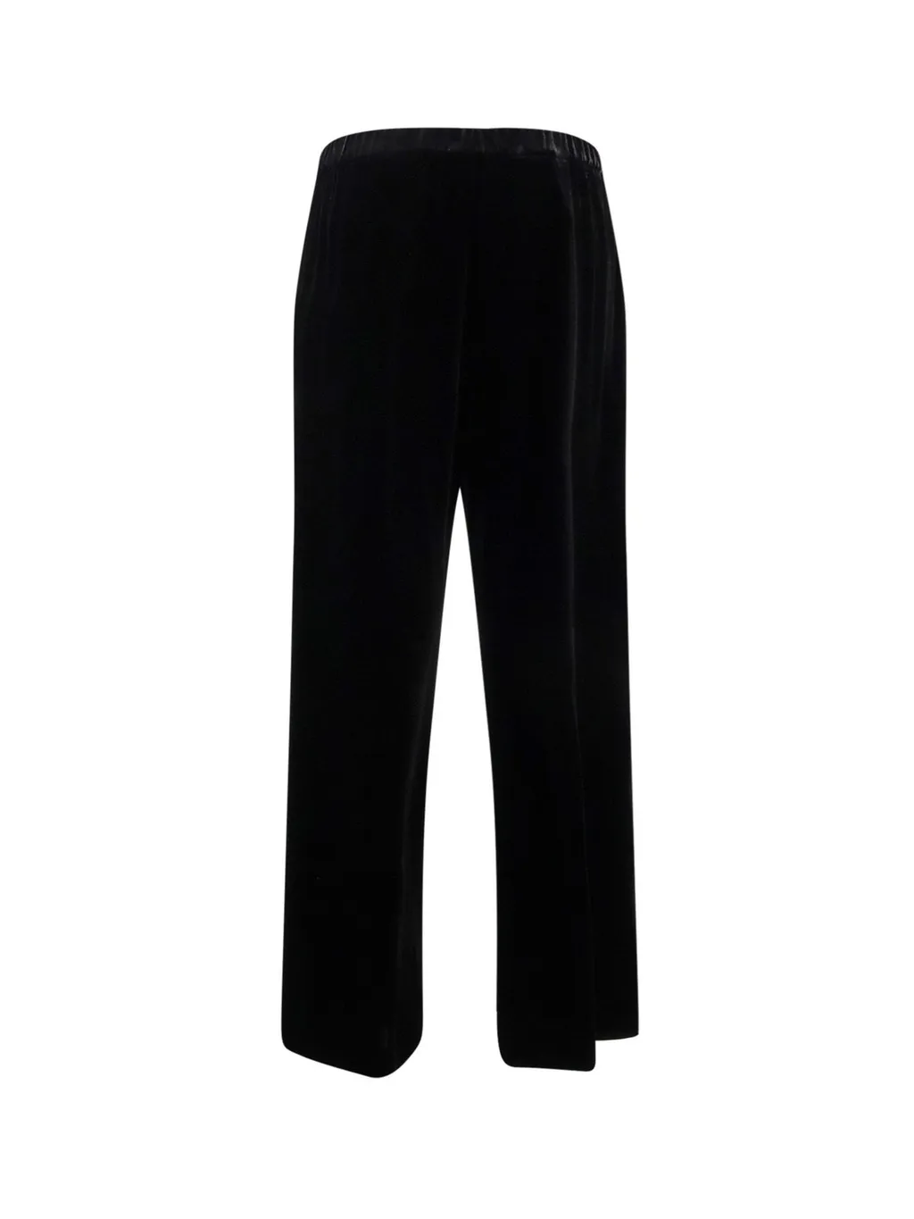 Elastic-Waistband Cropped Trousers