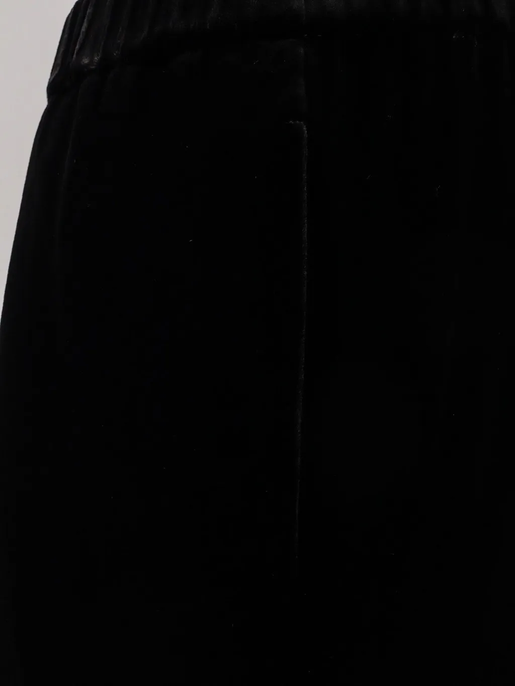 Elastic-Waistband Cropped Trousers