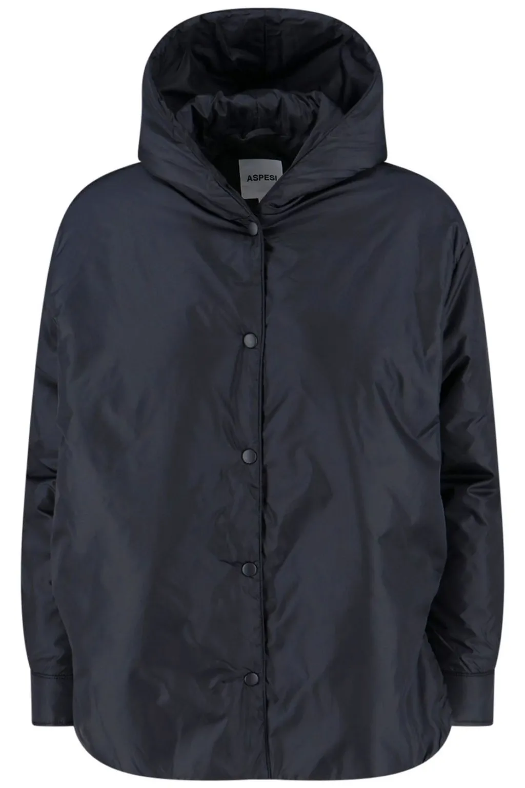 Long Sleeved Press-Stud Hooded Jacket