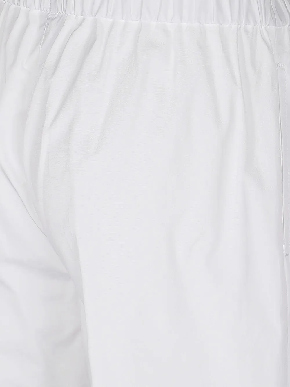Wide-Leg Elasticated-Waistband Trousers