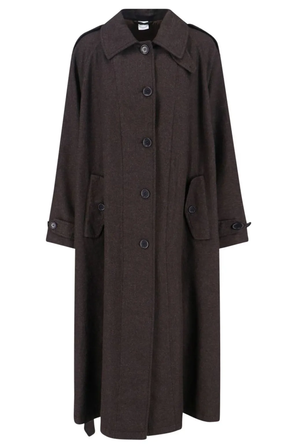 Flannel Trench Coat