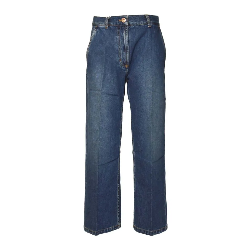 Denim Wide-Leg Jeans