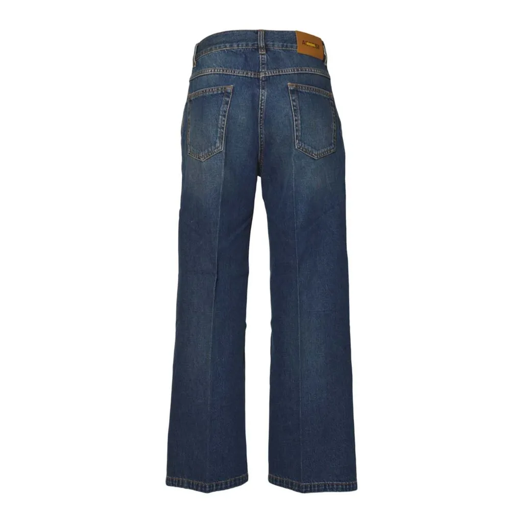 Denim Wide-Leg Jeans