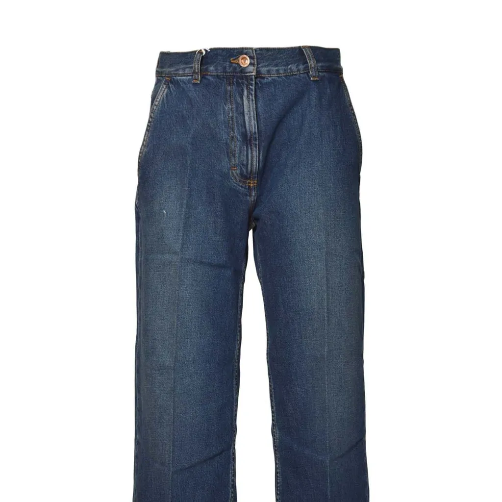 Denim Wide-Leg Jeans