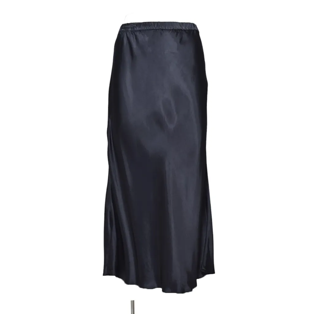 Long Satin Skirt