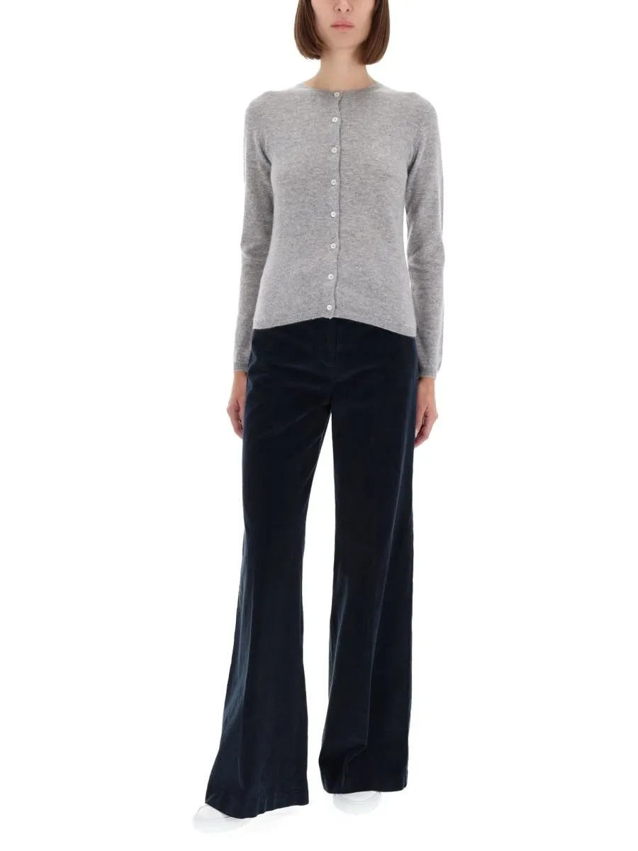 Long Sleeve Crewneck Cardigan