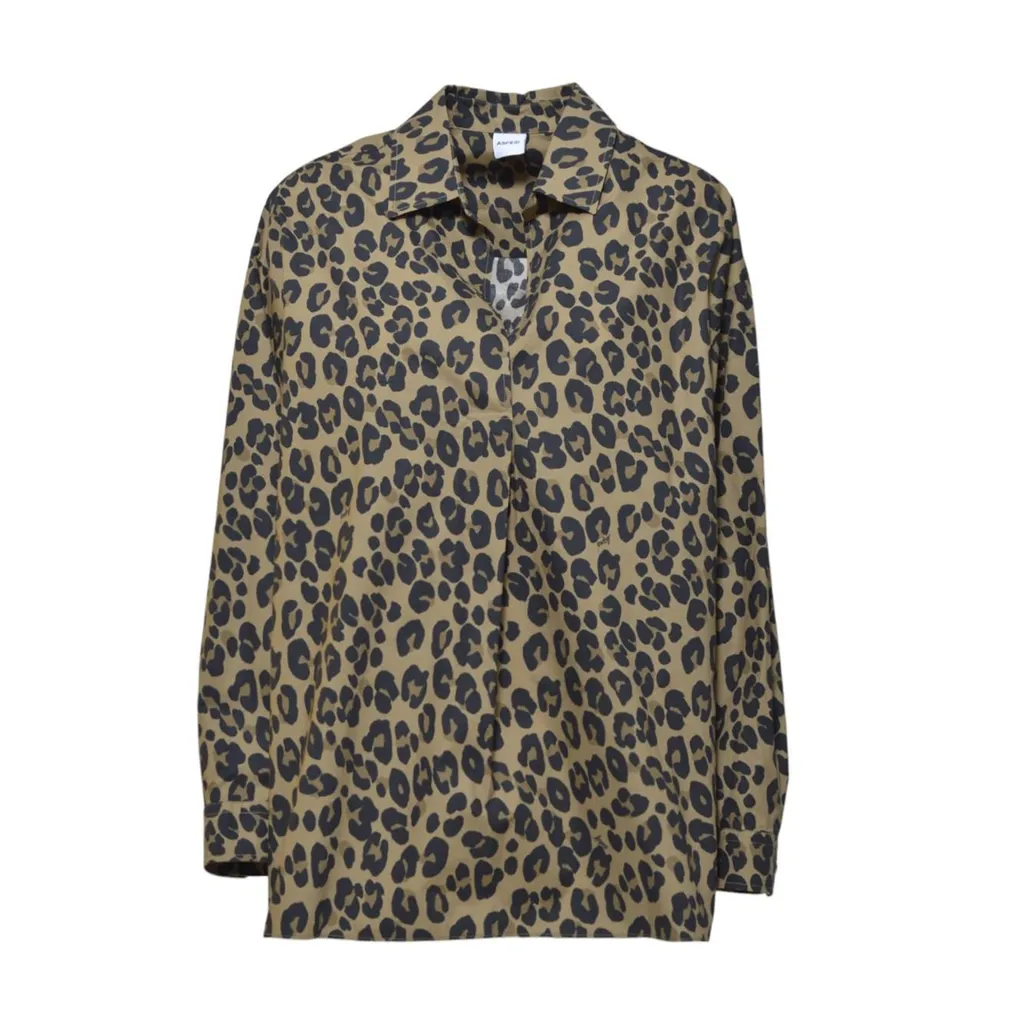 Long Sleeve Leopard Print Shirt