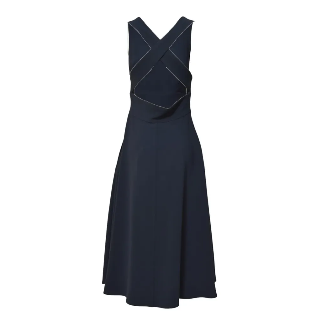 Long Crepe Cady Dress