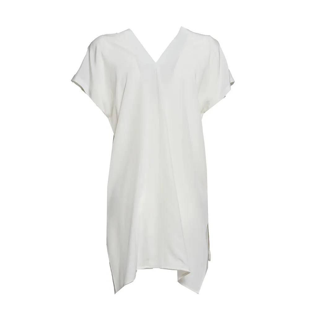 V-Neck Satin Blouse