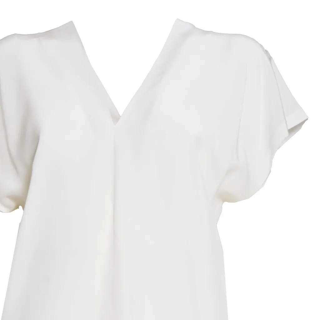 V-Neck Satin Blouse