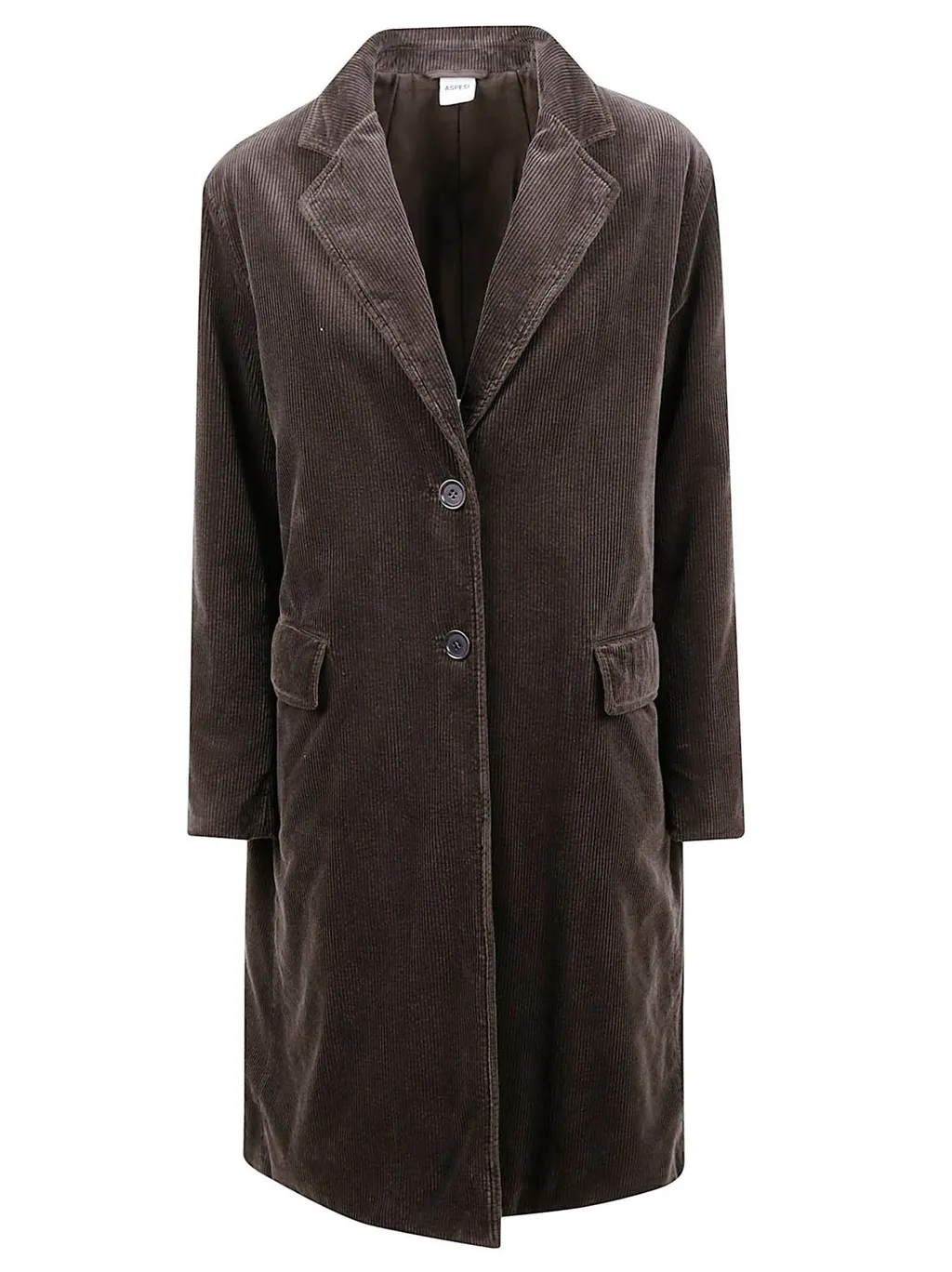 Long Sleeved Corduroy Coat