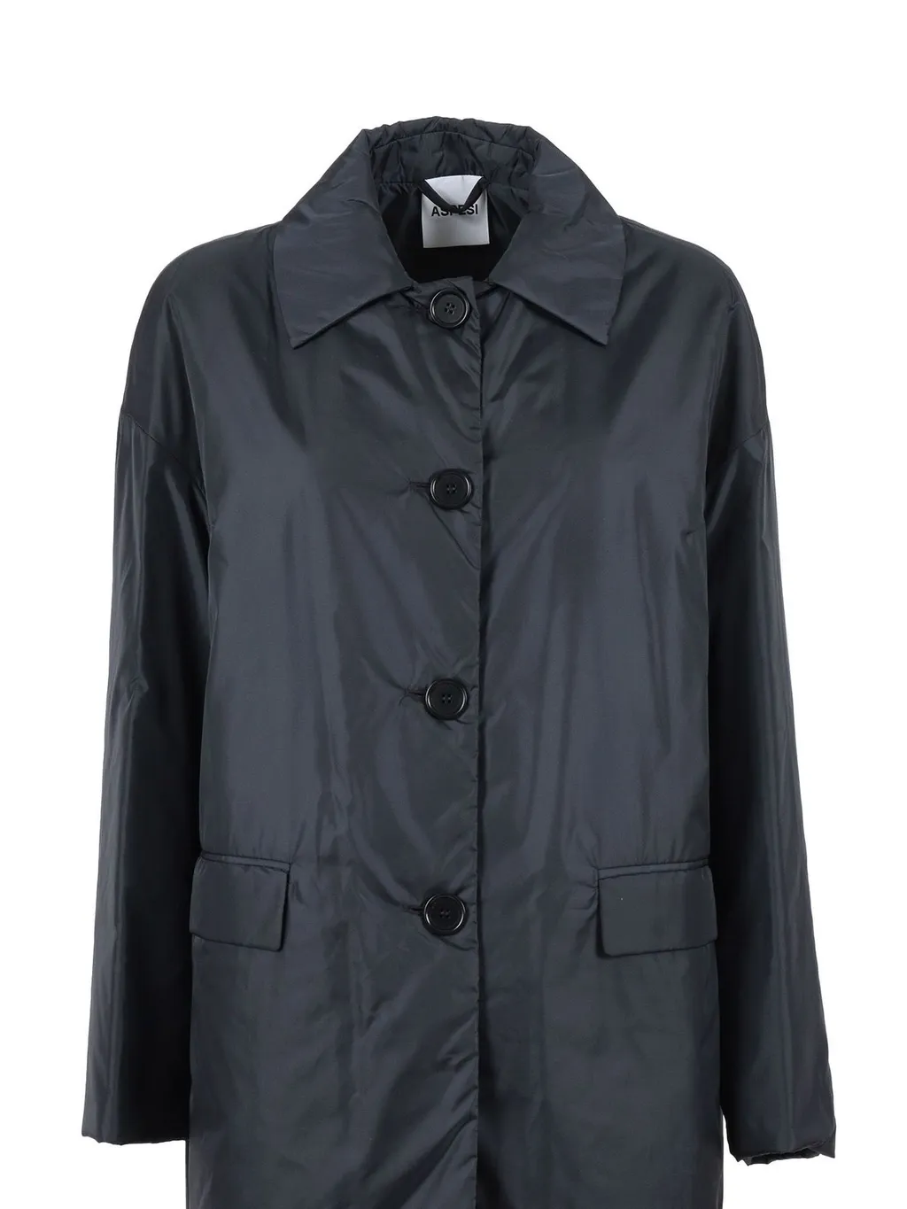 Long-Sleeved Single-Breasted Coat
