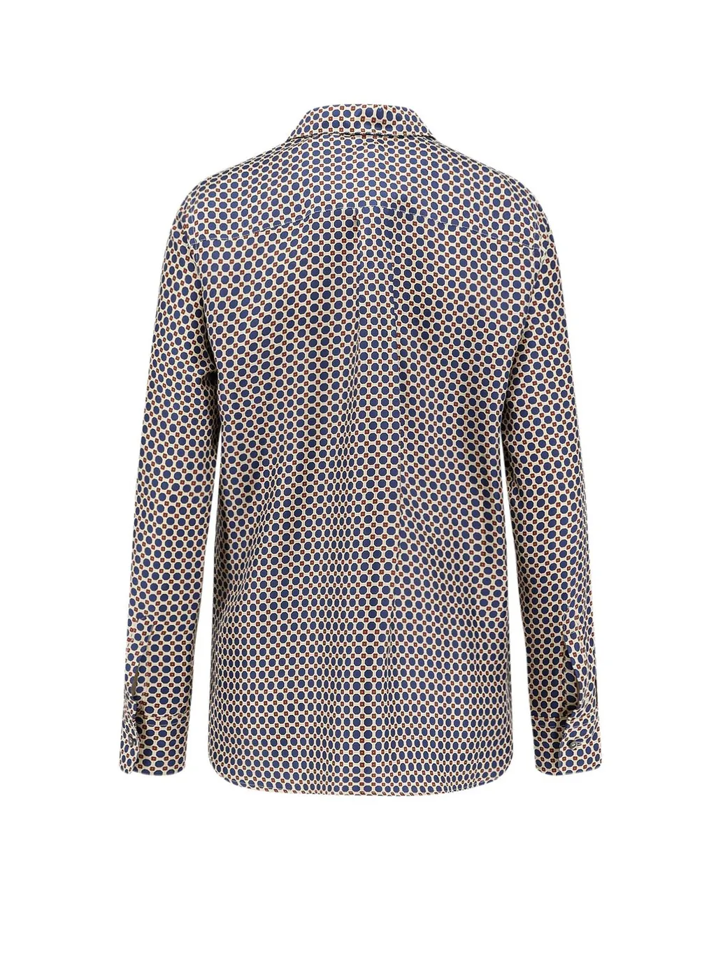 Pattern-Printed Long-Sleeved Shirt