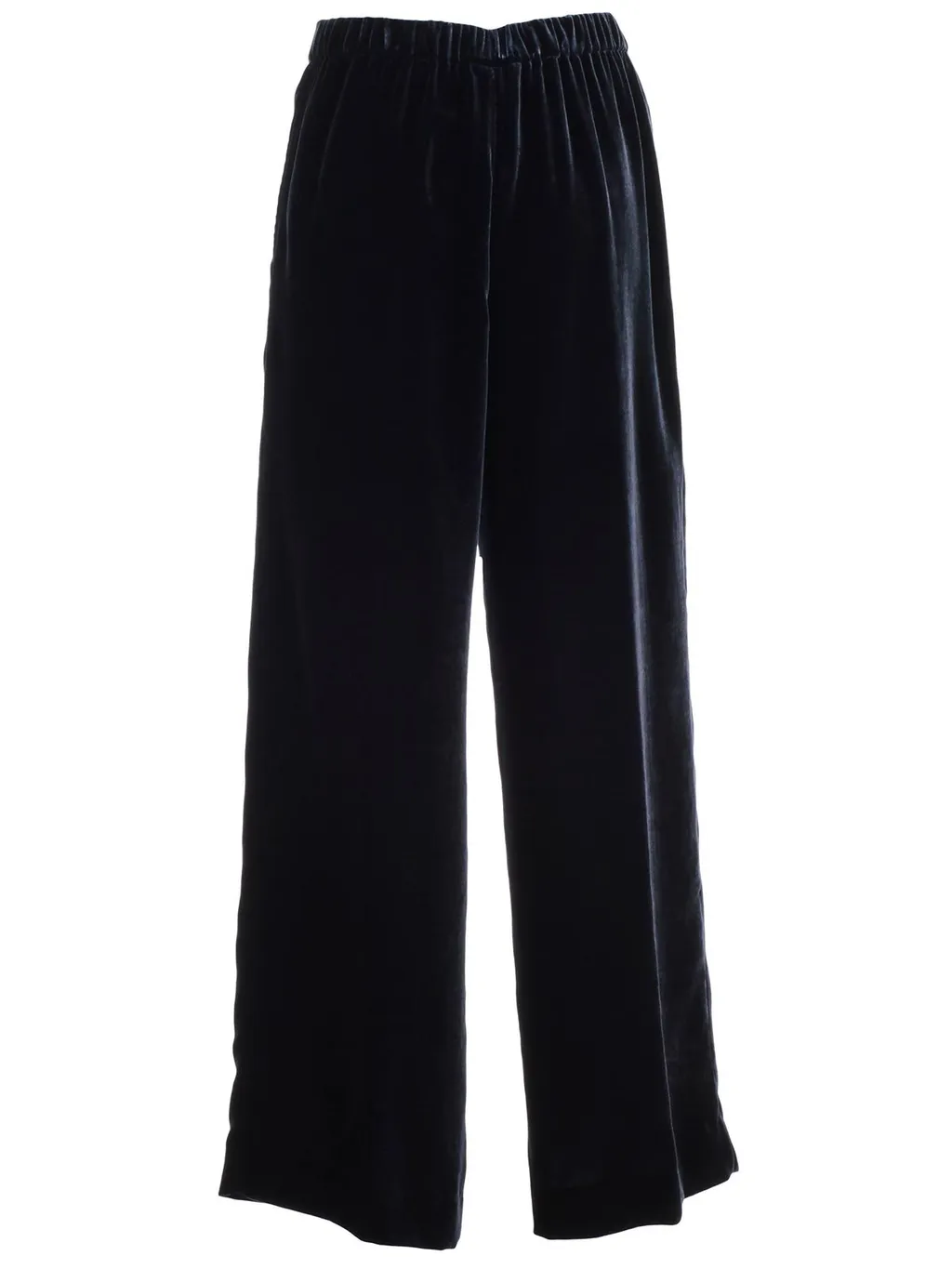 Elastic-Waistband Cropped Trousers