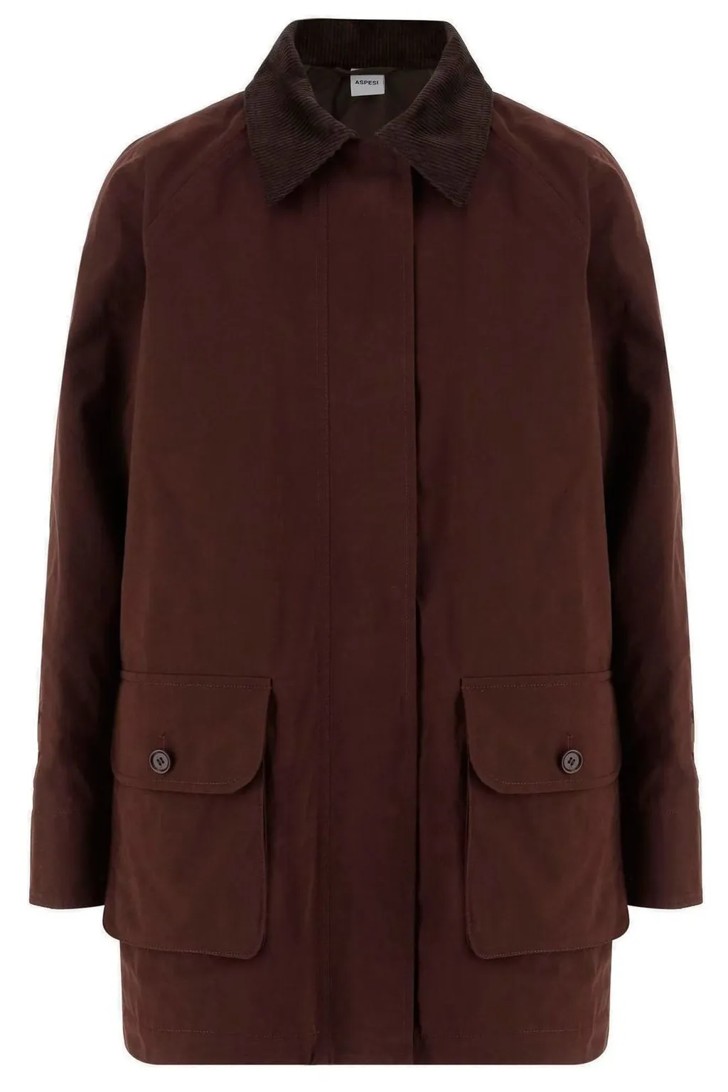 Long-Sleeved Straight-Hem Coat